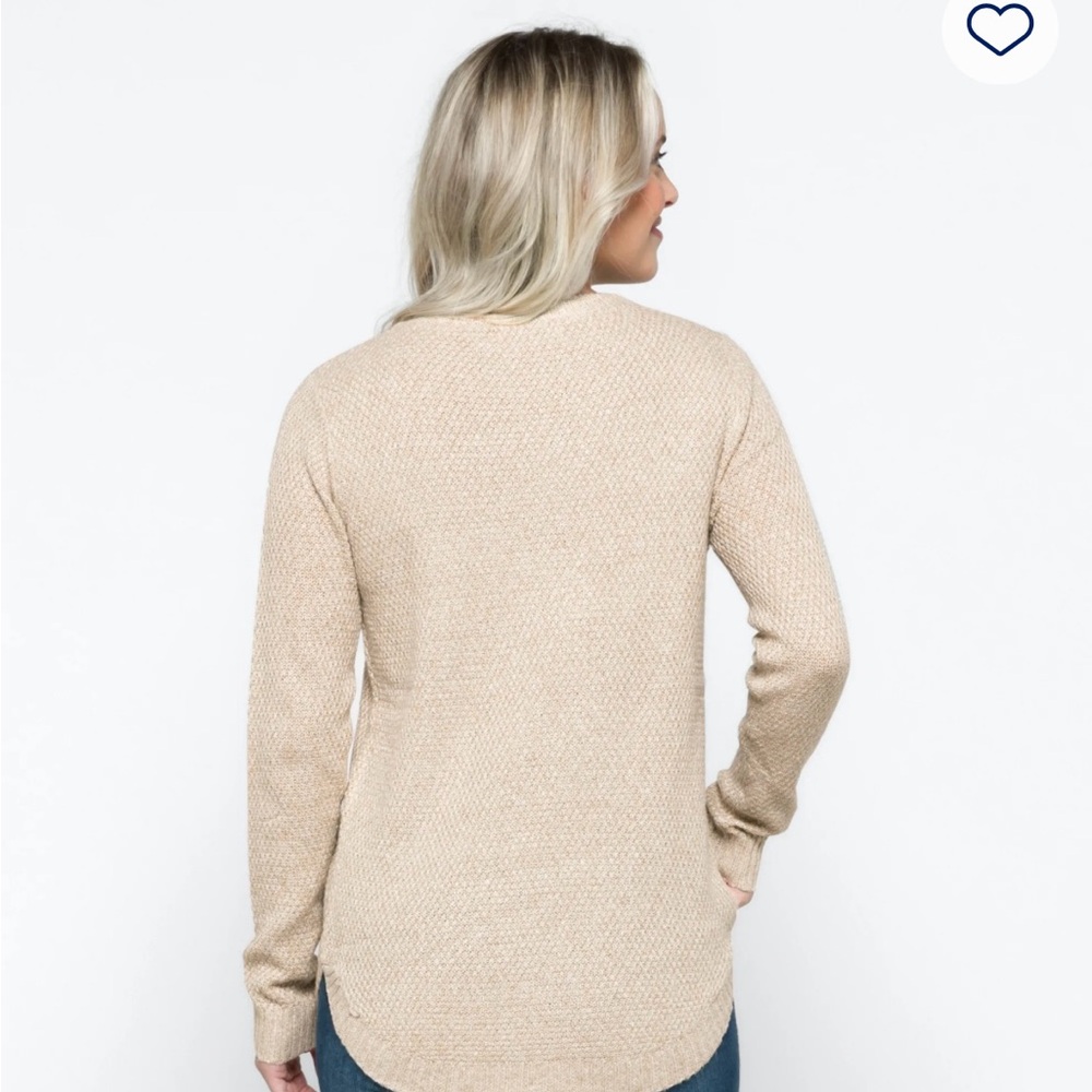 Women's Cream Sweater - Picture 10 of 12